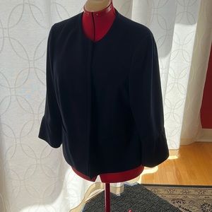 Blue bell sleeve blazer